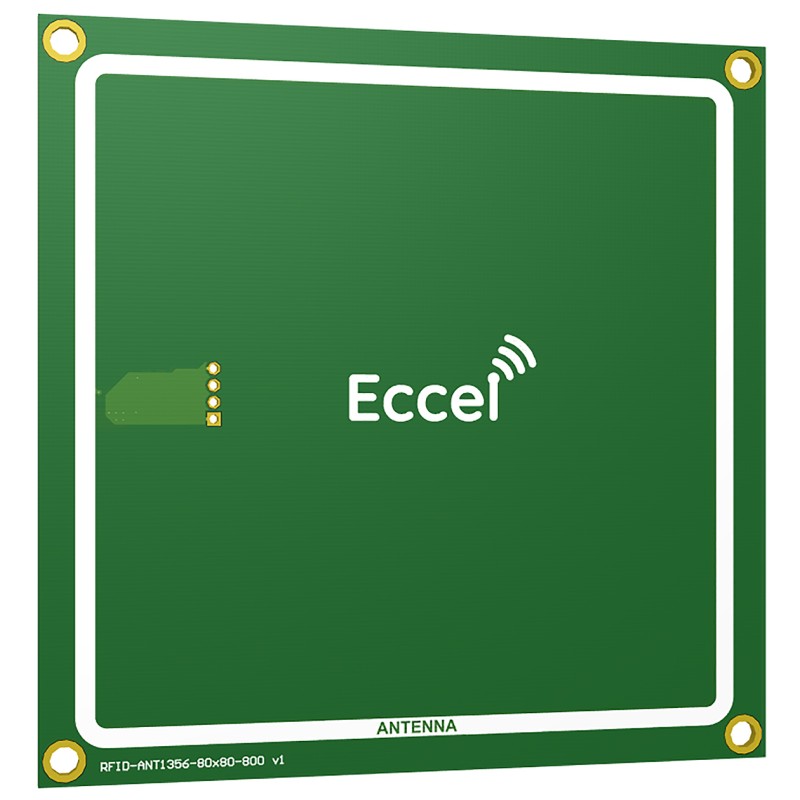 1 pcs - Eccel Technology Ltd RFID-ANT1356-80x80-800 v1 PCB Antenna, High Frequency RFID