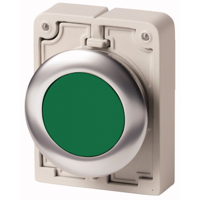 1 pcs - Eaton RMQ Titan M30 Series Green Momentary Push Button, 30mm Cutout, IP67