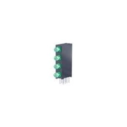 10 pcs : WP934SB/4GD - LED Circuit Board Indicators 3mm R/A GREEN DIFF