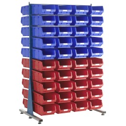 1 pcs - RS PRO PP Louvre Panel Storage Unit, 2000mm x 1000mm, Blue