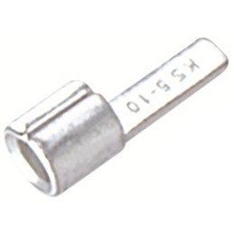100 pcs - RS PRO Uninsulated Crimp Blade Terminal 10mm Blade Length, 4mm² to 6mm², 12AWG to 10AWG