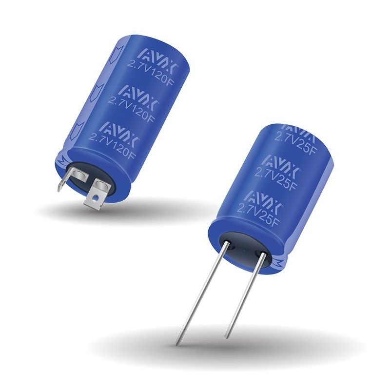 1 pcs - AVX 35F Supercapacitor 3V dc, Through Hole