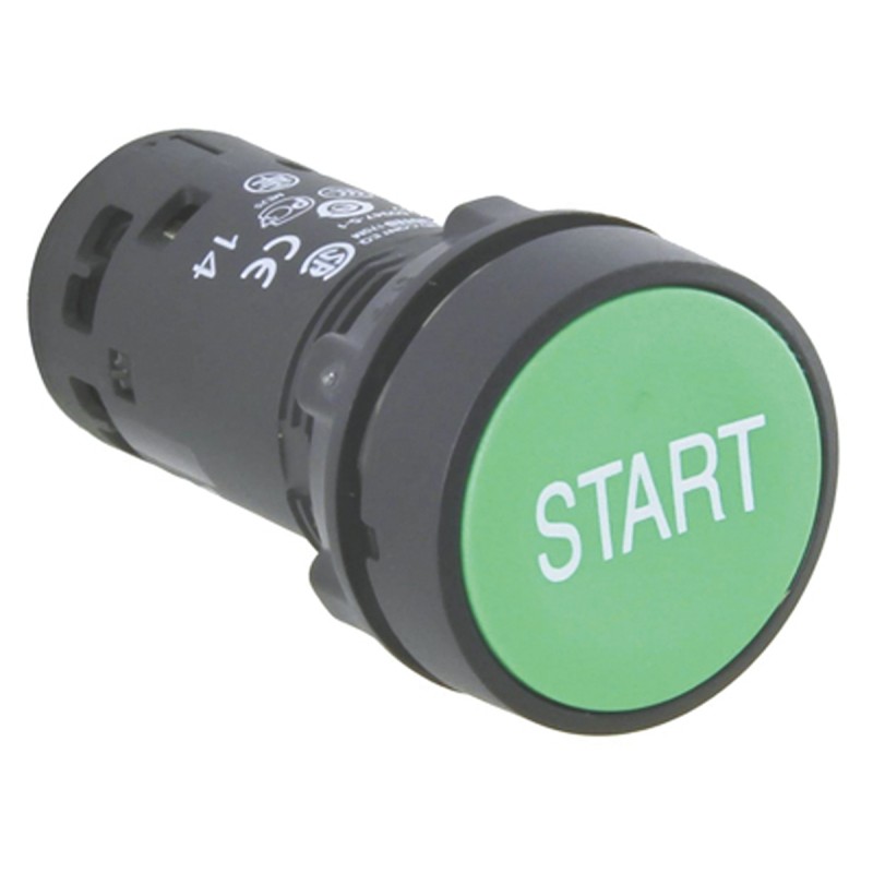 1 pcs - Schneider Electric Harmony XB7 Series Push Button, Panel Mount, 22mm Cutout, SPST