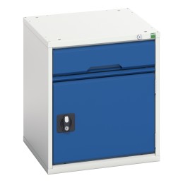 1 pcs - Bott 1 Cabinet, Steel, 600mm x 525mm x 550mm, Blue, Grey