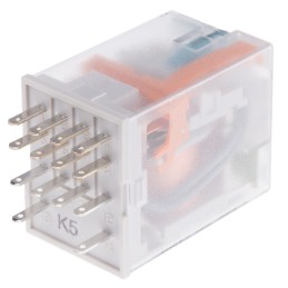 1 pcs - Phoenix Contact PCB Mount Power Relay, 24V dc Coil, 6A Switching Current, 4PDT