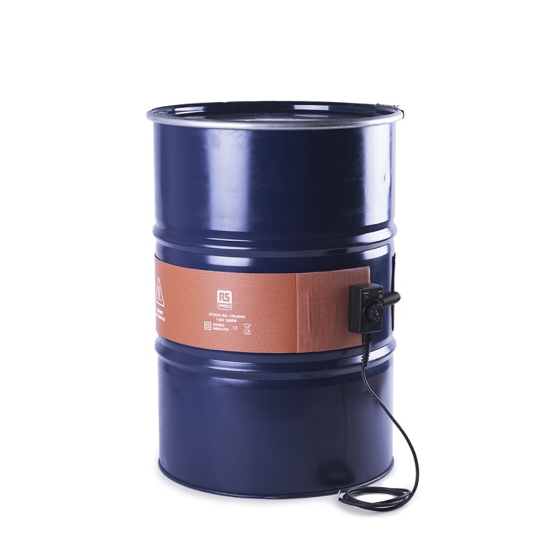 1 pcs - RS PRO Silicone Side Drum Heater, 180 x 1665mm, 200l