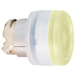 1 pcs - Schneider Electric Harmony XB4 Series Orange Illuminated Spring Return Push Button Head, 22mm Cutout, IP66, IP67