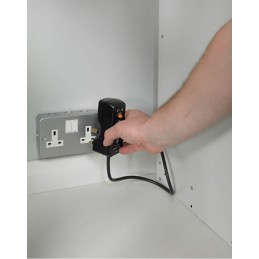 1 pcs - RS PRO 8 Door Vented Mild Steel Blue Locker, 1800 mm x 300 mm x 450mm