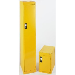 1 pcs - 1 Door Steel Yellow Locker, 1700 mm x 300 mm x 450mm