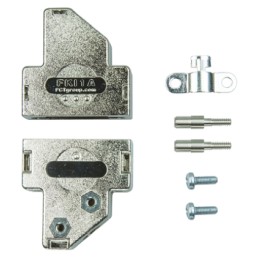 1 pcs - FCT from Molex FKI Series PET Angled D Sub Backshell, 9 Way