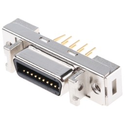 1 pcs - 3M Female 20 Pin Straight Through Hole SCSI Connector 2.54mm Pitch, Solder