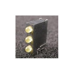 10 pcs : WP934SA/3YD - LED Circuit Board Indicators Tri Yellow 588nm Diffused 15mcd