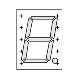 10 pcs : LTS-4801JR - LED Displays & Accessories 1-DIG Red CARHD