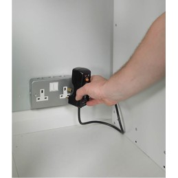 1 pcs - RS PRO 5 Door Vented Mild Steel Blue Locker, 900 mm x 450 mm x 450mm