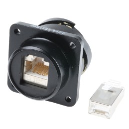 1 pcs - Glenair ITS Series Female RJ45 Connector, Panel Mount, Cat6