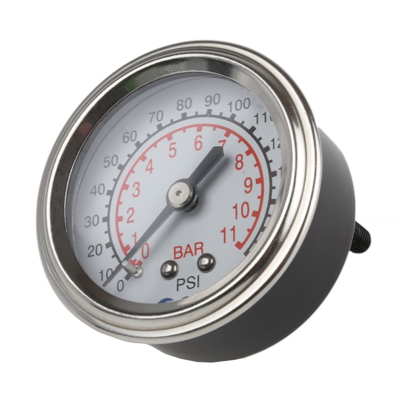 1 pcs - SMC Analogue Pressure Gauge 10bar Back Entry, 5K8-10P, UKAS, 1bar min.