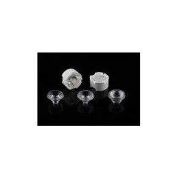 10 pcs : LL01CR-DF60L06-M2 - LED Lighting Lenses Lens Holder White 13.5x7.35mm 60 deg