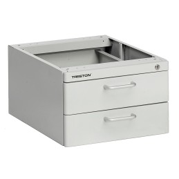 1 pcs - Treston 2 Drawer Unit, 245mm x 370mm x 460mm, Grey