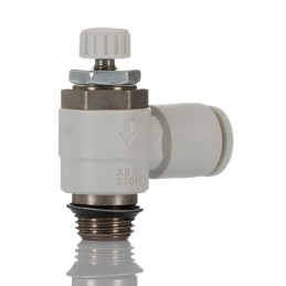 1 pcs - SMC AS Series Threaded Flow Regulator x 6mm Tube Outlet Port