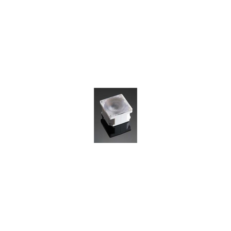 10 pcs : CA10554_ROSE-HLD-RE-WHT - LED Lighting Lenses Assemblies Assembly square 1 Pos 21,6mm (D) mm(H)
