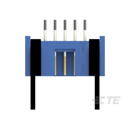 5 pcs - TE Connectivity AMP-LATCH Series Straight Through Hole PCB Header, 10 Contact(s), 2.54mm Pitch, 2 Row(s), Shrouded