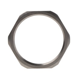 5 pcs - Lapp Silver Stainless Steel Cable Gland Locknut, M32 Thread, IP68