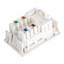 1 pcs - Molex Premise Networks PowerCat MOD-SNAP Series Female RJ45 Connector, Cat5e, UTP Shield