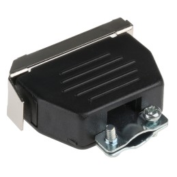 1 pcs - MH Connectors MHED Series Thermoplastic Angled, Straight D Sub Backshell, 15 Way, Strain Relief