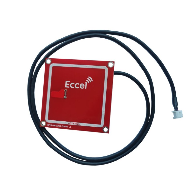 1 pcs - Eccel Technology Ltd Mux ANT 1356-50x50-800 Square Antenna, High Frequency RFID