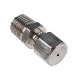 1 pcs - RS PRO In-Line Thermocouple Compression Fitting for Use with Thermocouple, 1/4 BSPT, 1.5mm Probe