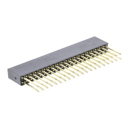 1 pcs - HARWIN Straight Through Hole Mount PCB Socket, 40-Contact, 2-Row, 2.54mm Pitch, Press-In Termination