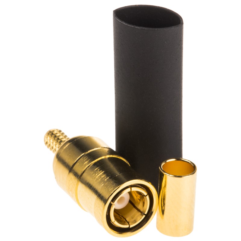 100 pcs - Amphenol RF SMB Connector, 50Ω, Straight Body