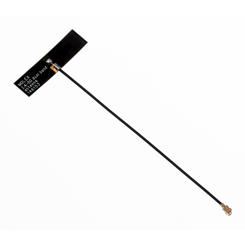 1 pcs - Molex 146153-0100 T-Bar WiFi Antenna, WiFi (Dual Band)
