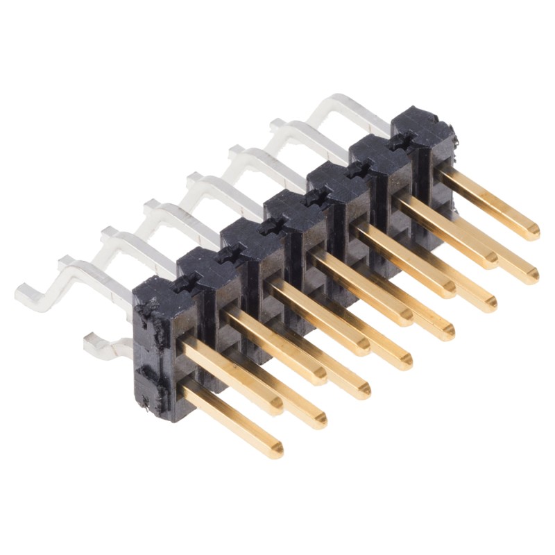 1 pcs - Samtec TSM Series Right Angle Surface Mount Pin Header, 14 Contact(s), 2.54mm Pitch, 2 Row(s), Unshrouded