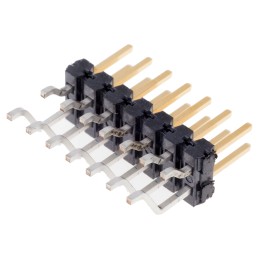 1 pcs - Samtec TSM Series Right Angle Surface Mount Pin Header, 14 Contact(s), 2.54mm Pitch, 2 Row(s), Unshrouded
