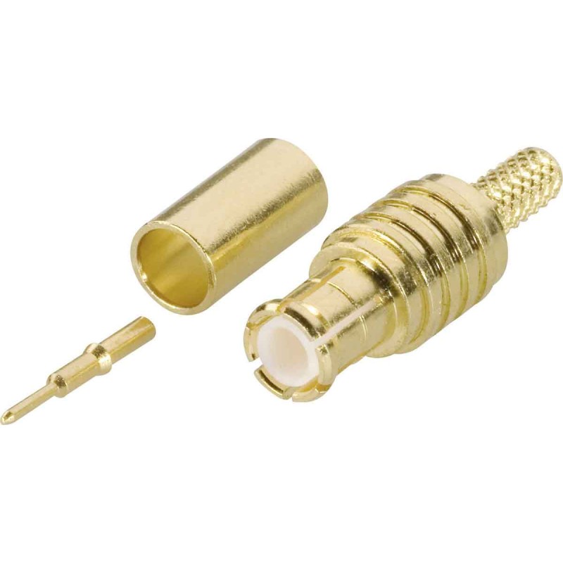100 pcs - Amphenol RF MCX Connector, 50Ω, Solder Termination