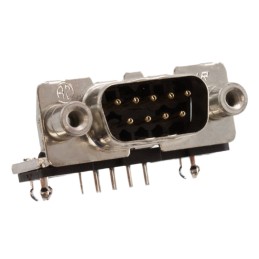1 pcs - TE Connectivity Amplimite HD-20 9 Way Right Angle Through Hole D-sub Connector Plug, 2.74mm Pitch