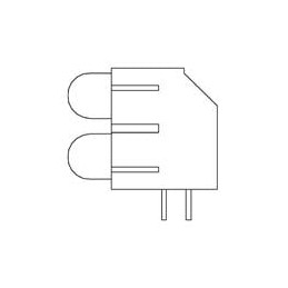 10 pcs : SSF-LXHM250IGIGW - LED Circuit Board Indicators LED CBI