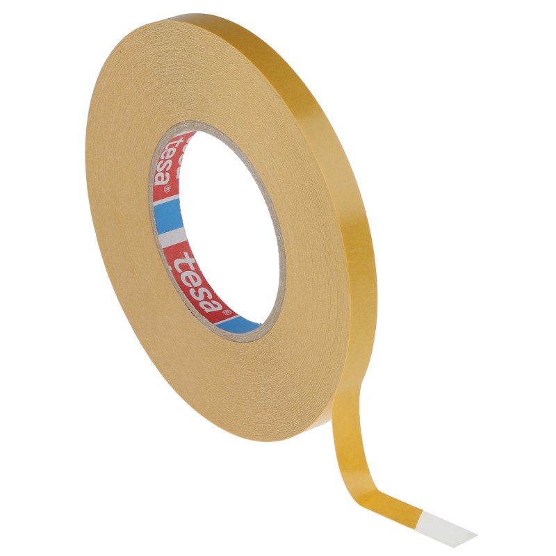1 pcs - Tesa tesa fix Series 4970 White Double Sided Plastic Tape, 0.23mm Thick, 16.9 N/cm, PVC Backing, 12mm x 50m