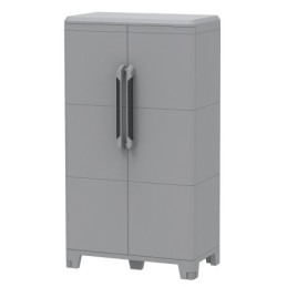1 pcs - RS PRO 2 Door Plastic Lockable Floor Standing Storage Cabinet, 780 x 430 x 1430mm