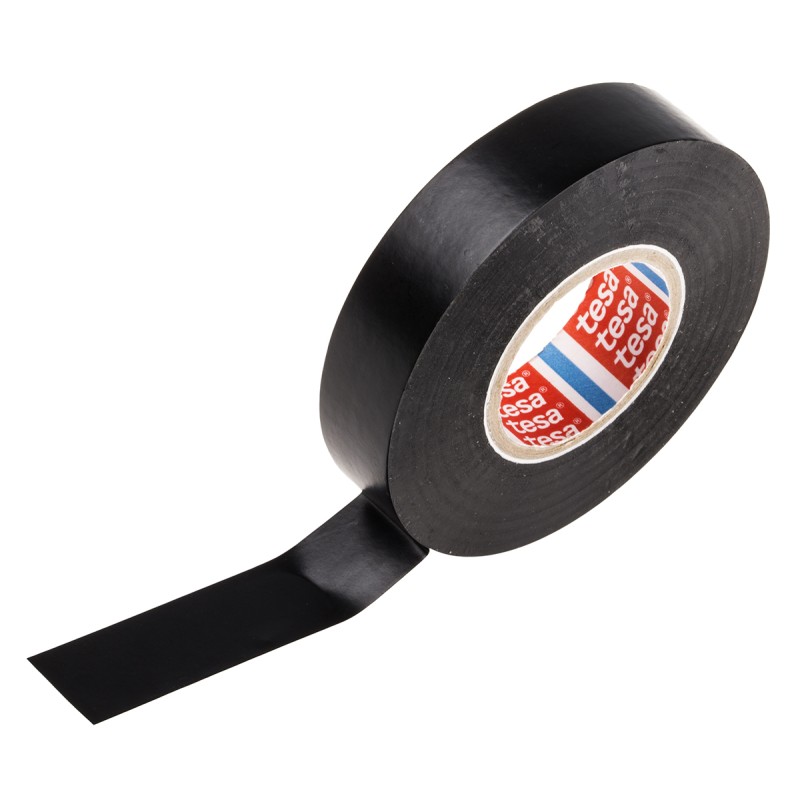 1 pcs - Tesa 4163 Black PVC Electrical Tape, 19mm x 33m