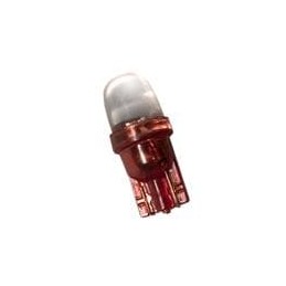 10 pcs : LE-0509-02R - LED Replacement Lamps - Based LEDs Red 630nm 24V Wedge Base LED Lamp
