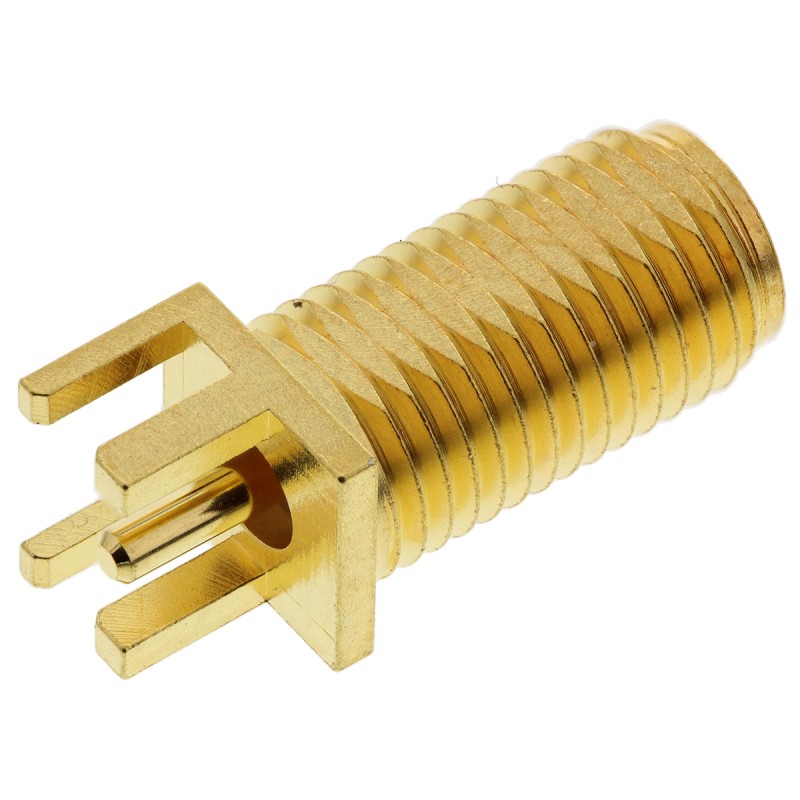 1 pcs - Molex SMA Series, jack Edge Mount SMA Connector, 50Ω, Solder Termination, Straight Body