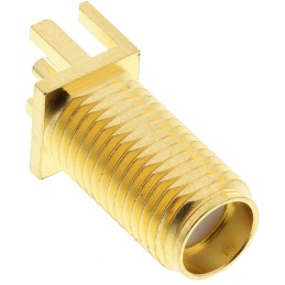 1 pcs - Molex SMA Series, jack Edge Mount SMA Connector, 50Ω, Solder Termination, Straight Body