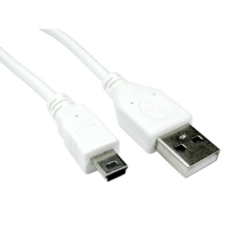 1 pcs - RS PRO USB 2.0 Cable, Male USB A to Male Mini USB B Cable, 1.8m