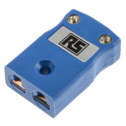 1 pcs - RS PRO In-Line Thermocouple Connector for Use with Type T Thermocouple, Miniature Size, BS Standard