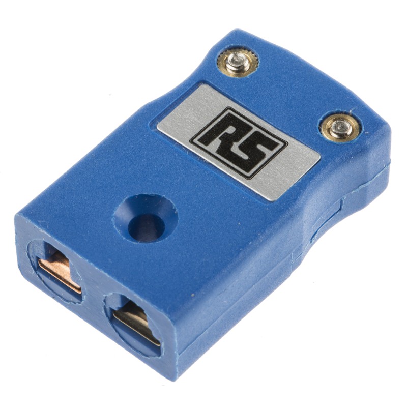1 pcs - RS PRO In-Line Thermocouple Connector for Use with Type T Thermocouple, Miniature Size, BS Standard