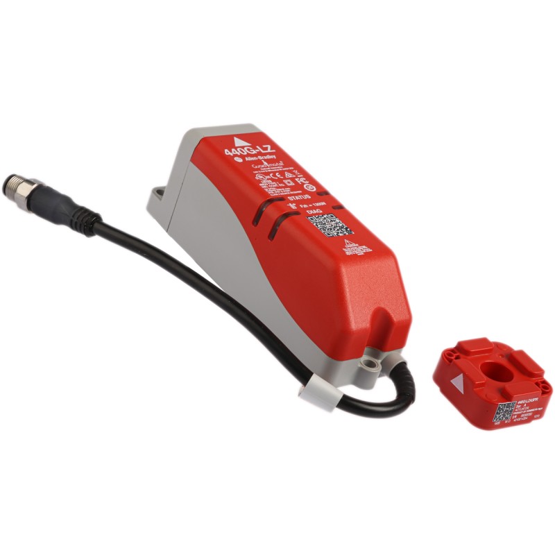 1 pcs - Allen Bradley Guardmaster 440G-LZ Series Solenoid Interlock Switch, Power to Unlock, 24V dc, Actuator Included