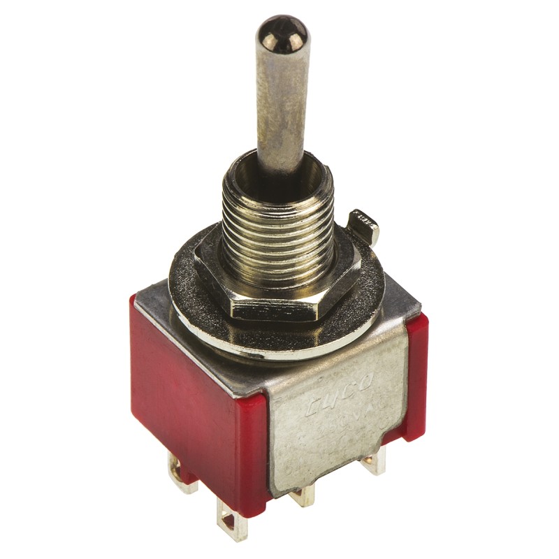 100 pcs - TE Connectivity Toggle Switch, Panel Mount, On-On-(On), DP3T, Wire Lug Terminal, 120 V ac, 28V dc