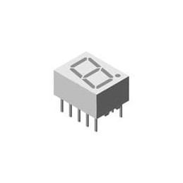 10 pcs : TDSG3150 - LED Displays & Accessories 7-Seg Grn 0.45mcd Common Anode